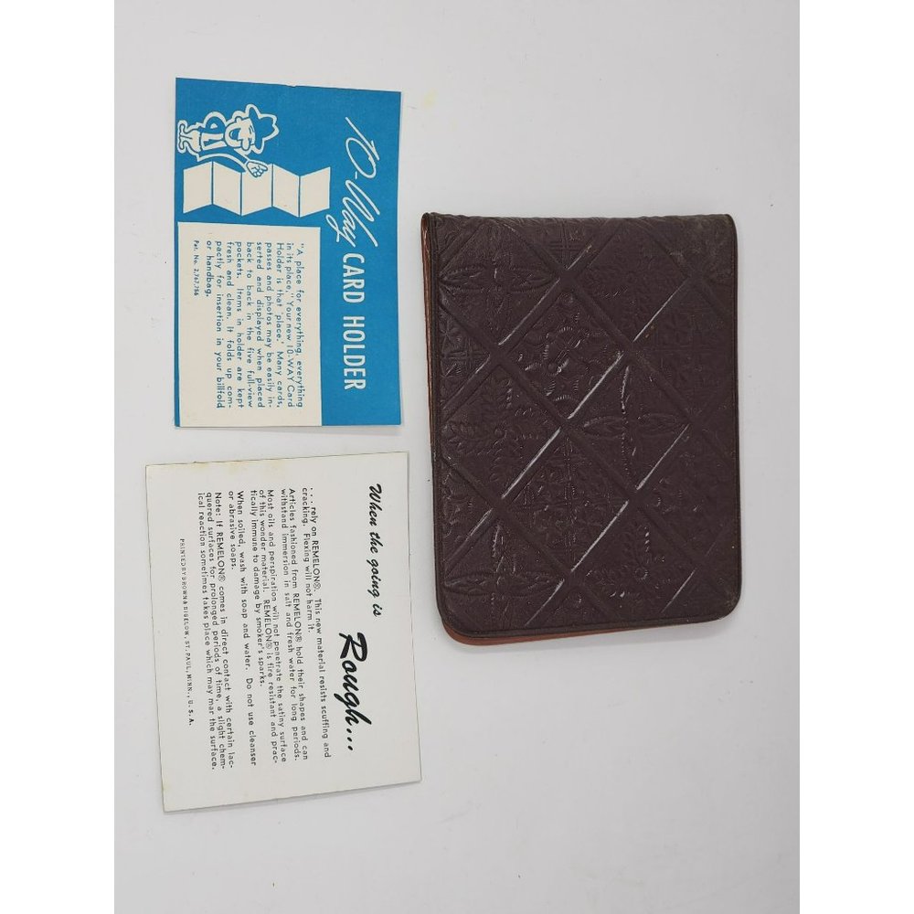 Vintage Remelon‎ Made Mens Wallet With Remelon And Feed Co Advertisement